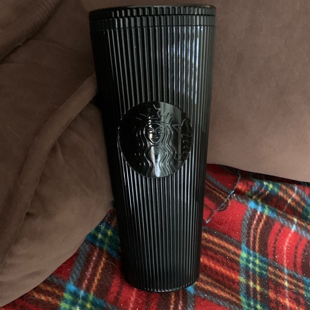 Black Starbucks Tumbler with Logo